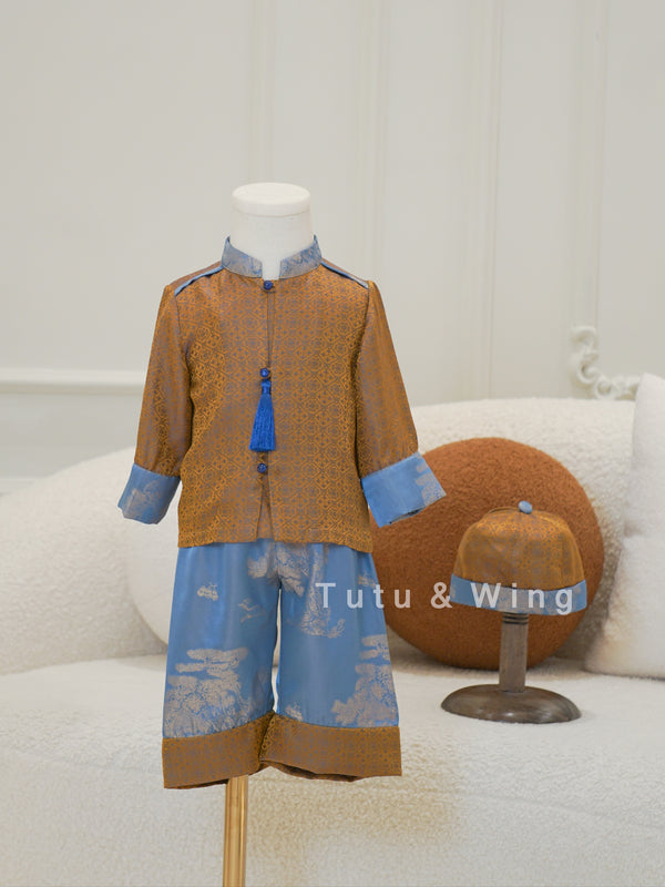 Breezy Evergreen | Spring Long-Slevee with Pants Boys Suits
