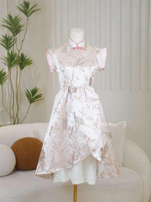 Lucky Bird Silk | Summer Mommys Short-Sleeved Tulip Dress