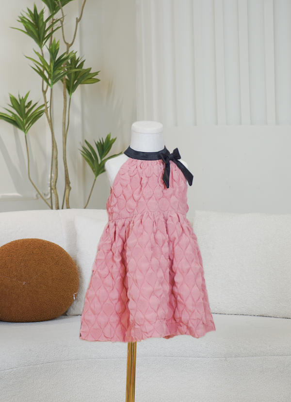 Bubble Puff Dress | Merlot Pink Girls Sleeveless Pouf Fairy Dress