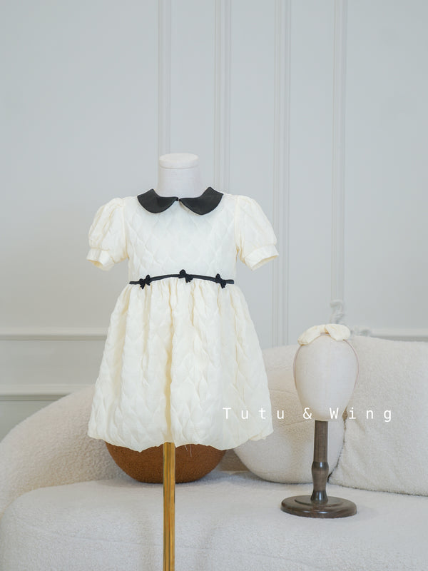 Bubble Puff Dress | La Beige Girls Summer Fairy Dress