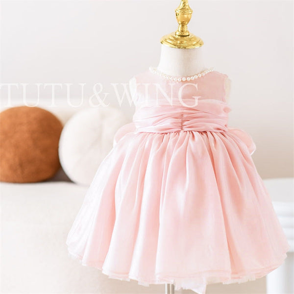 Pink Della | Fairy Sleeveless Cottage Puff Dress Girls